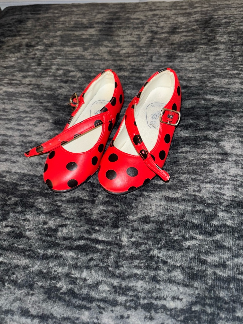 Girls Red Polka Dot Mary Jane Shoes